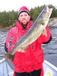 Bobby Crow with a Master Angler Walleye