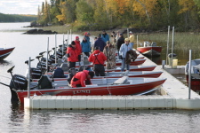 Guide dock abuzz with action