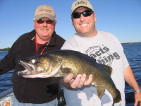 Dave and Ron go evening fishing.